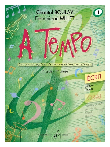 A tempo : écrit. Volume 1 Visuel